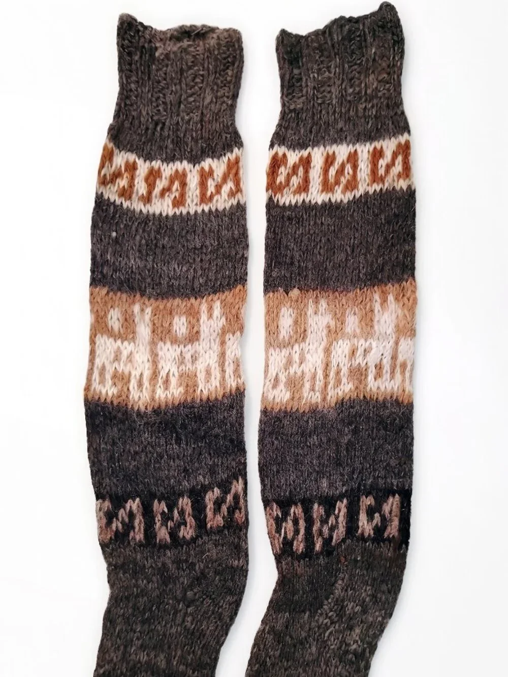Warm Alpaca Socks for Winter, Hand-Knitted in Cusco